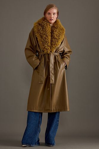 Manteau Blake en Simili Cuir en Green taille: M chez Anthropologie - Jakke - Modalova