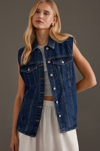 Gilet en denim en Blue taille: Uk 6 chez Anthropologie - Selected Femme - Modalova