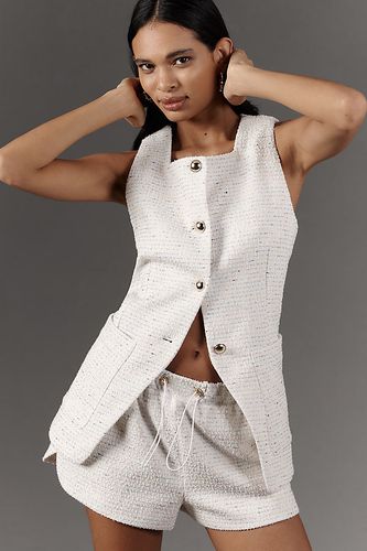 Blouse en tweed à encolure carrée en taille: S chez Anthropologie - Maeve - Modalova