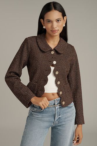 Veste dame en tweed festonné en taille: XS chez Anthropologie - Maeve - Modalova