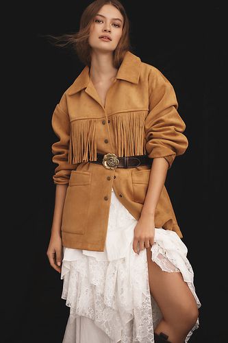 Veste à franges en faux-suède en taille: 2XS chez Anthropologie - Pilcro - Modalova