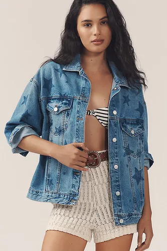 La Veste en Jean Boyfriend Weston par : Édition Imprimé Étoiles en taille: XS chez Anthropologie - Pilcro - Modalova