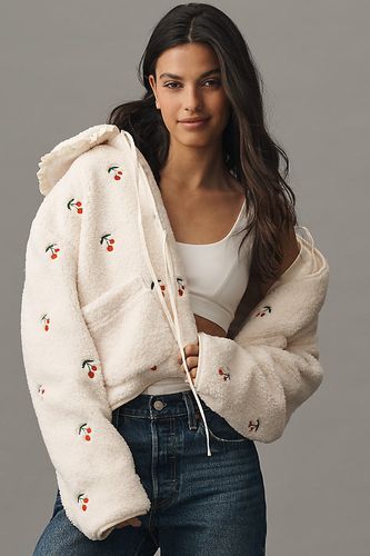 Veste Sherpa Brodée en White taille: M chez Anthropologie - MABLE - Modalova