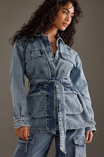 Veste en denim cargo Uniform en Blue taille: 2x/3x chez Anthropologie - Good American - Modalova