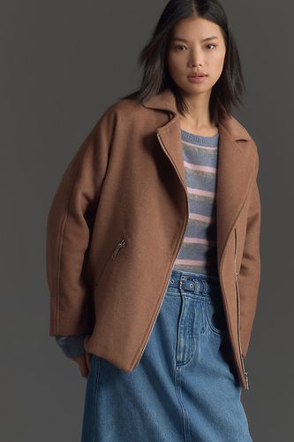 Veste Longue Moto Mélange Laine en taille: 2XS chez Anthropologie - Maeve - Modalova