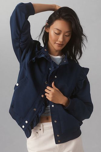 Veste Bomber à Volants en Blue taille: XS chez Anthropologie - Maeve - Modalova