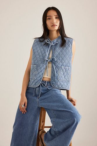 Gilet Noué Matelassé Aria en Blue taille: M chez Anthropologie - Seventy + Mochi - Modalova