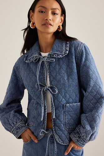 Veste Matelassée Nouée Devant Heidi en Blue taille: XS chez Anthropologie - Seventy + Mochi - Modalova