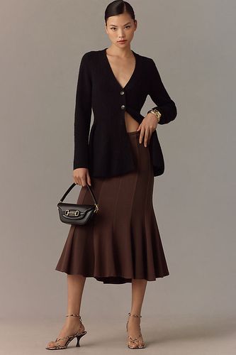 Jupe Crayon Mi-longue en Maille Cannelée en taille: S - By Anthropologie - Modalova