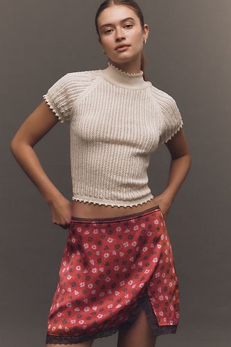 Mini-jupe portefeuille en dentelle en taille: XS chez Anthropologie - Maeve - Modalova