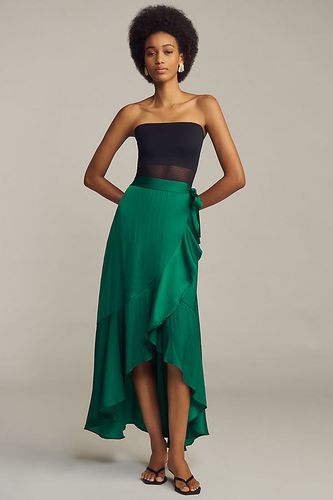 Jupe longue portefeuille à volants taille: XS chez Anthropologie - Maeve - Modalova