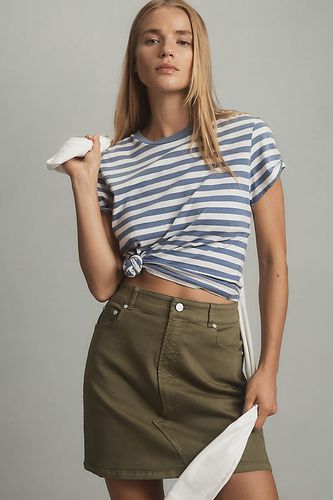 Slim Denim Mini Skirt en Green taille: Uk 8 chez Anthropologie - Pilcro - Modalova