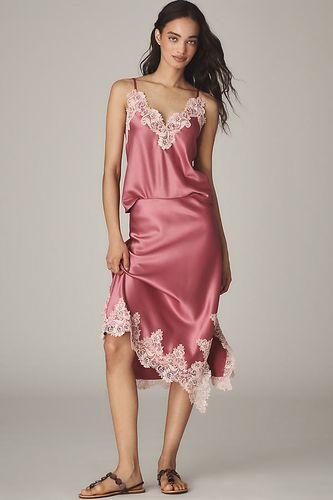 Jupe Midi Coupée en Biais à Bordure en Dentelle en taille: XS - By Anthropologie - Modalova