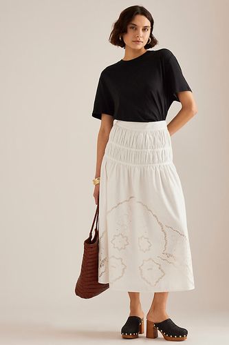 Jupe Mi-Longue Broderie en taille: Uk 6 - By Anthropologie - Modalova