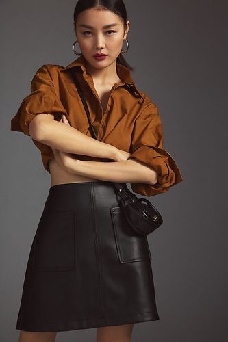 Minijupe trapèze en similicuir en taille: L chez Anthropologie - Maeve - Modalova
