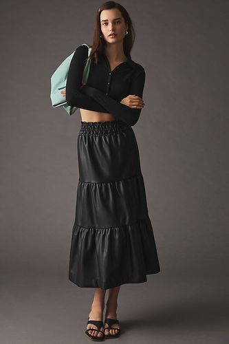 The Somerset Faux Leather Midi Skirt par en taille: S - The Somerset Collection by Anthropologie - Modalova