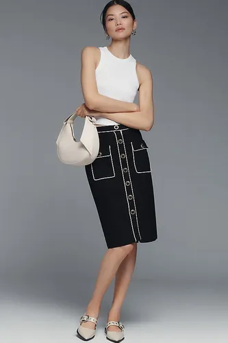 High-Waisted Pencil Skirt en Black taille: XS chez Anthropologie - Maeve - Modalova