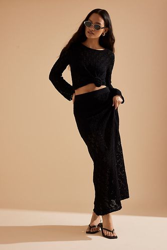 Niva High-Waisted Crochet Maxi Skirt en taille: M chez Anthropologie - Selected Femme - Modalova
