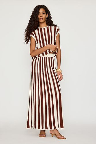 Jupe longue tricotée à rayures Lina en taille: M chez Anthropologie - Selected - Modalova