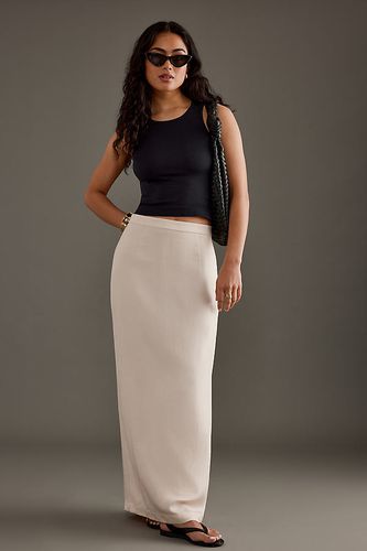 Addia Jupe Maxi en Mélange de Lin en White taille: Uk 8 chez Anthropologie - Selected Femme - Modalova