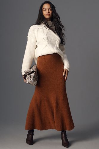 Fit & Flare Knit Midi Skirt en Brown taille: S chez Anthropologie - Maeve - Modalova