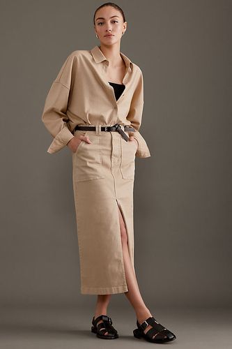 Jupe taille haute fendue sur le devant Pamela en Beige, taille: 25 chez Anthropologie - Pistola - Modalova