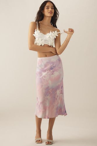 The Tilda Midi Slip Skirt par en Purple taille: XS - By Anthropologie - Modalova