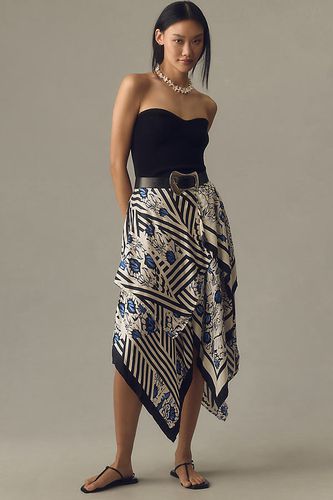 Jupe mi-longue asymétrique en soie , taille: XS chez Anthropologie - Maeve - Modalova