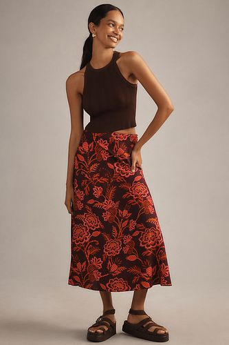 Jupe midi en satin taille: XS chez Anthropologie - Farm Rio - Modalova