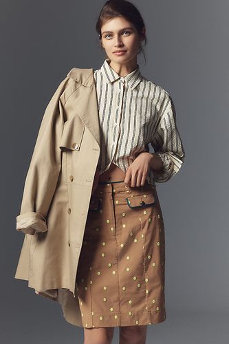 Jupe Crayon Utilitaire en Beige taille: XS chez Anthropologie - Maeve - Modalova