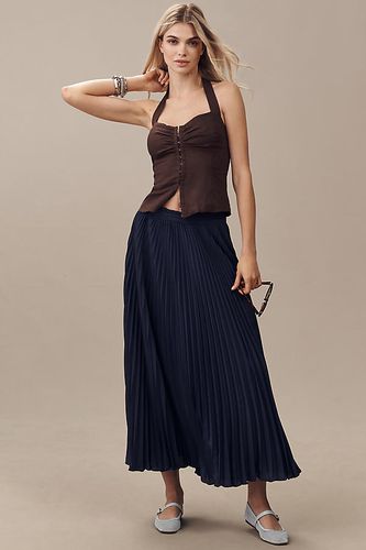 The Isobel Silky Pleated Skirt by en Blue taille: S chez Anthropologie - Maeve - Modalova