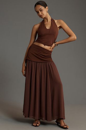 Par Anthropologie Jupe Longue Transparente Taille Basse par en Brown taille: XS - By Anthropologie - Modalova