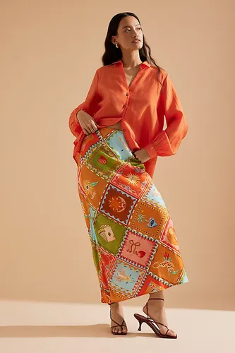 Dorris Maxi Skirt taille: Uk 6 chez Anthropologie - Never Fully Dressed - Modalova