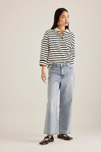 Le Jean Large Taille Haute Jambe Large en Blue, taille: 25 chez Anthropologie - FRAME - Modalova