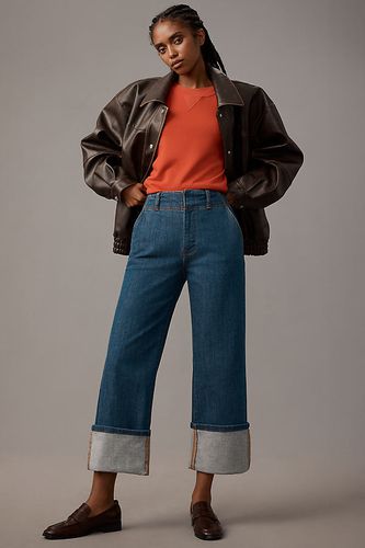 Jeans Droits Relaxés Retroussés en , taille: 32 chez Anthropologie - Pilcro - Modalova