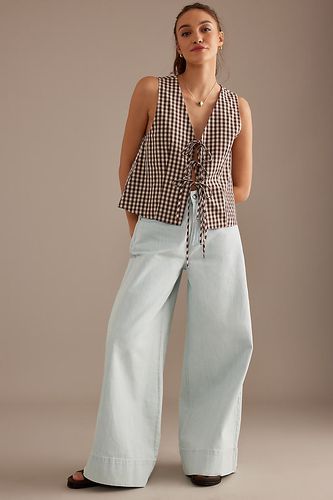 Marsh Mid-Rise Wide-Leg Jeans en Blue, taille: 25 chez Anthropologie - ALIGNE - Modalova