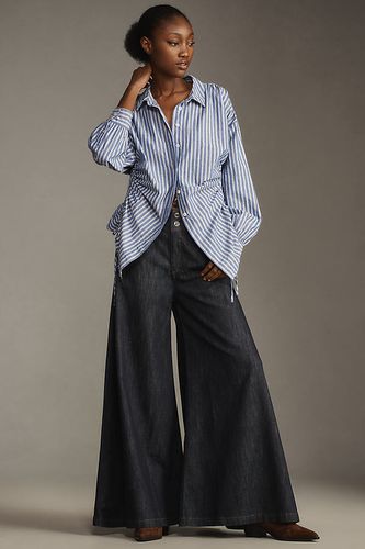 Palazzo Mid-Rise Wide-Leg Jeans en Blue, taille: 33 chez Anthropologie - Pilcro - Modalova