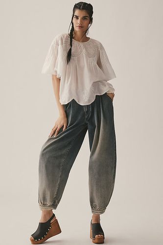 Pleated High-Rise Balloon-Leg Jeans en , taille: 33 chez Anthropologie - Pilcro - Modalova
