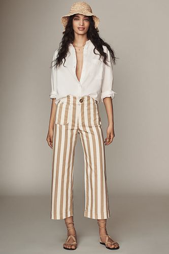 Le Pantalon Large Raccourci Colette par Maeve: Édition Rayée par taille: 30 chez Anthropologie - The Colette Collection by Maeve - Modalova