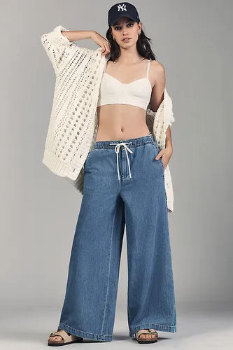 The Surfer Drawstring Pull-On Jeans en , taille: XS chez Anthropologie - Pilcro - Modalova