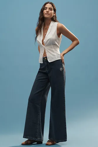 Jeans taille haute et jambes larges en , taille: 23 chez Anthropologie - Pilcro - Modalova
