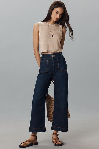 Le jean Colette taille haute à jambe large raccourcie en denim par Maeve par en , taille: 27 chez Anthropologie - The Colette Collection by Maeve - Modalova