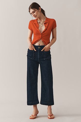Le jean large raccourci taille haute en denim Colette par Maeve par en Blue, taille: 24 chez Anthropologie - The Colette Collection by Maeve - Modalova