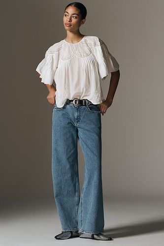 Low-Rise Wide-Leg Jeans en Blue, taille: 24 chez Anthropologie - Pilcro - Modalova