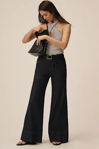 The Rylan Relaxed High-Rise Flare Jeans by en , taille: 33 chez Anthropologie - Pilcro - Modalova