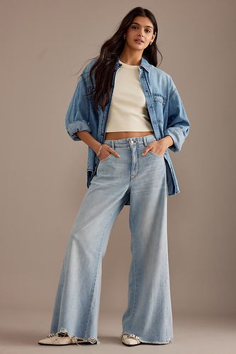 Jeans Relaxed Effilochés Taille Mi-Haute Ella en , taille: 25 chez Anthropologie - Pilcro - Modalova