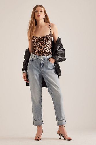 The Weekender Cuffed Straight-Leg Jeans en Blue, taille: 25 chez Anthropologie - Good American - Modalova