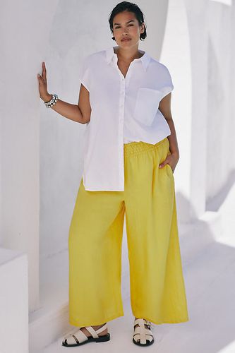 Pantalon en lin ample The Somerset par en Yellow taille: 1 X - La collection Somerset par Anthropologie - Modalova