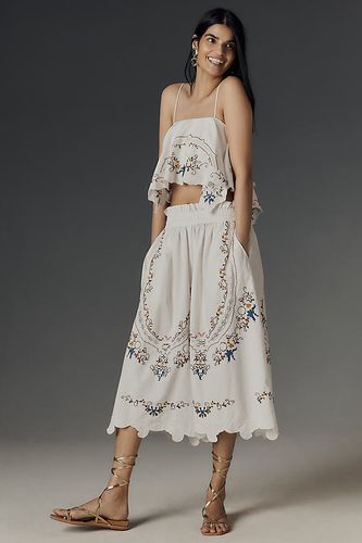 Embroidered Culottes taille: M - By Anthropologie - Modalova