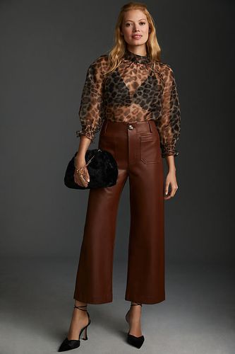 Pantalon court en cuir synthétique vegan The Colette Maeve par en taille: 25 chez Anthropologie - La collection Colette de Maeve - Modalova